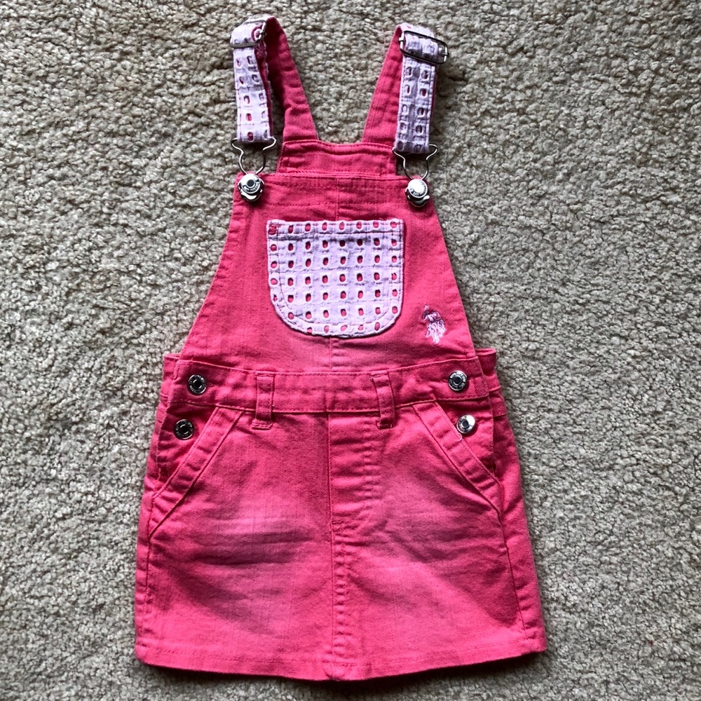 U.S. POLO Assn. Overall Dress. EUC, Size 2T